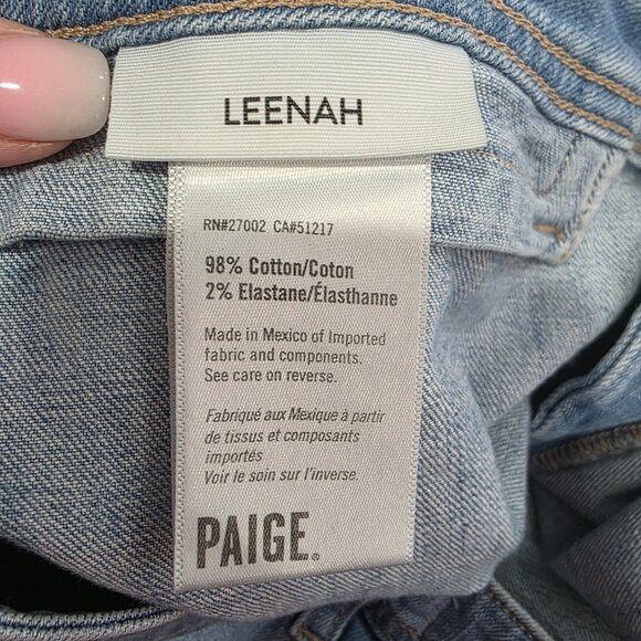 Paige Light Blue Wide Leg Jeans Women’s Size 31 - Picture 2 of 8